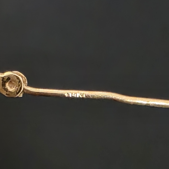 14k Genuine Gold Hoop Earrings Wide Hoop - Picture 2 of 6